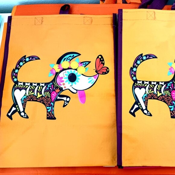 Dia De Los Muertos Day of the Dead Salt + Pepper Shakers+ Reusable Bag New - Picture 6 of 10